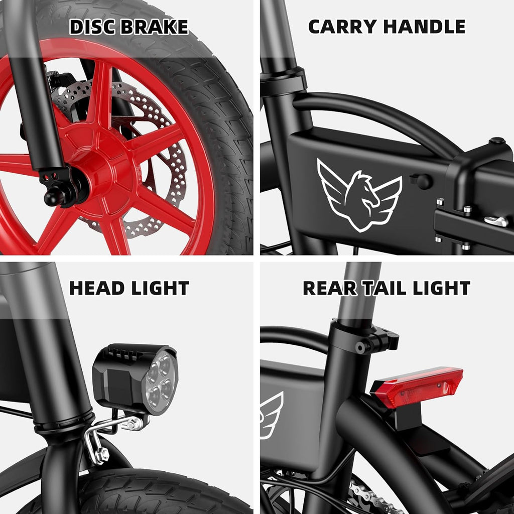 WINDHORSE C19 URBAN KNIGHTRIDER ELECTRIC BIKE - 350W Motor - 16mph - 19 miles range