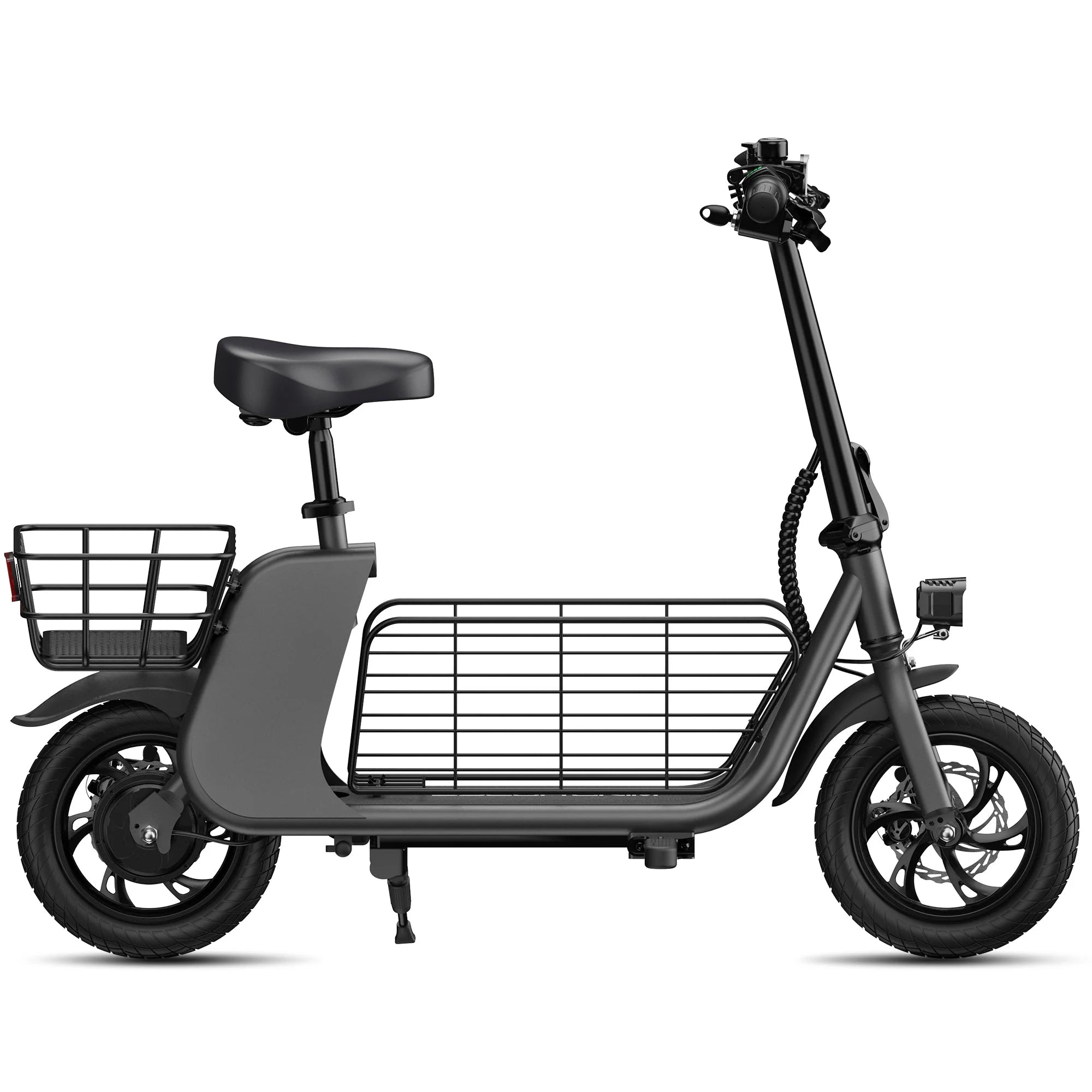 WINDHORSE Urban Cruiser Cargo Electric Scooter with Seat, 450W Brushless Motor, 20 Miles Max Range, 20 MPH Max Speed
