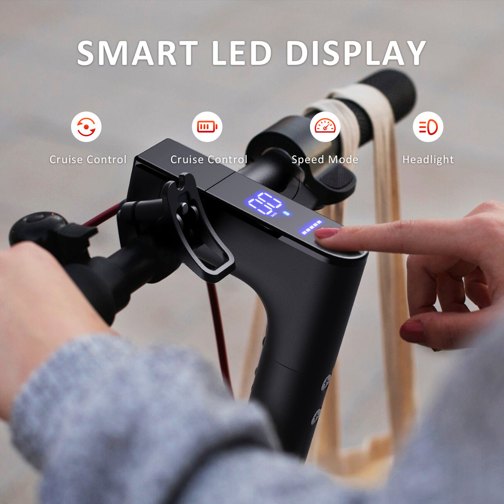 Windhorse T1 350W Brushless Motor Foldable Electric Kick Scooter - 15.5 MPH Top Speed with 8.5" Solid Tire Commuter