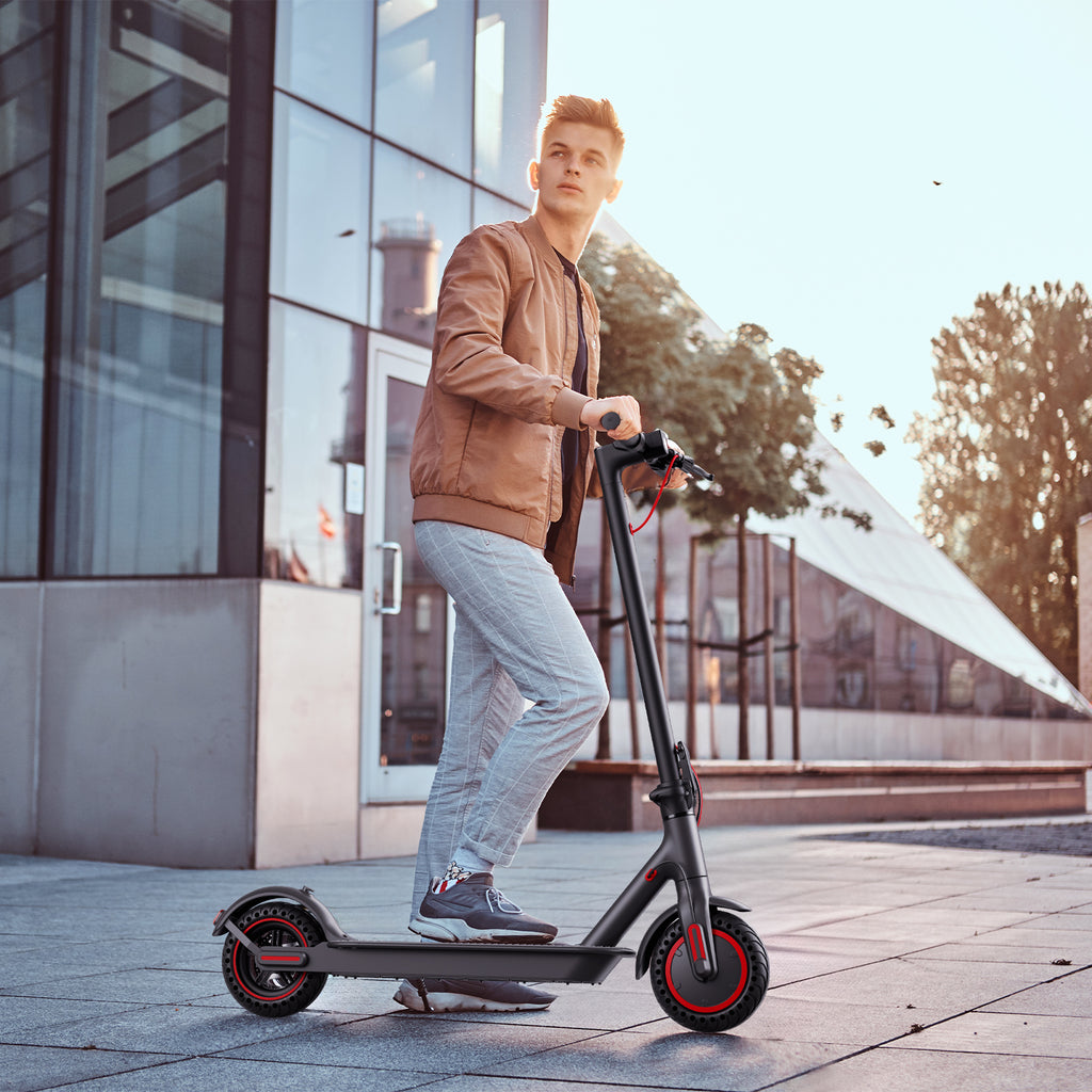 Windhorse T1 350W Brushless Motor Foldable Electric Kick Scooter - 15.5 MPH Top Speed with 8.5" Solid Tire Commuter