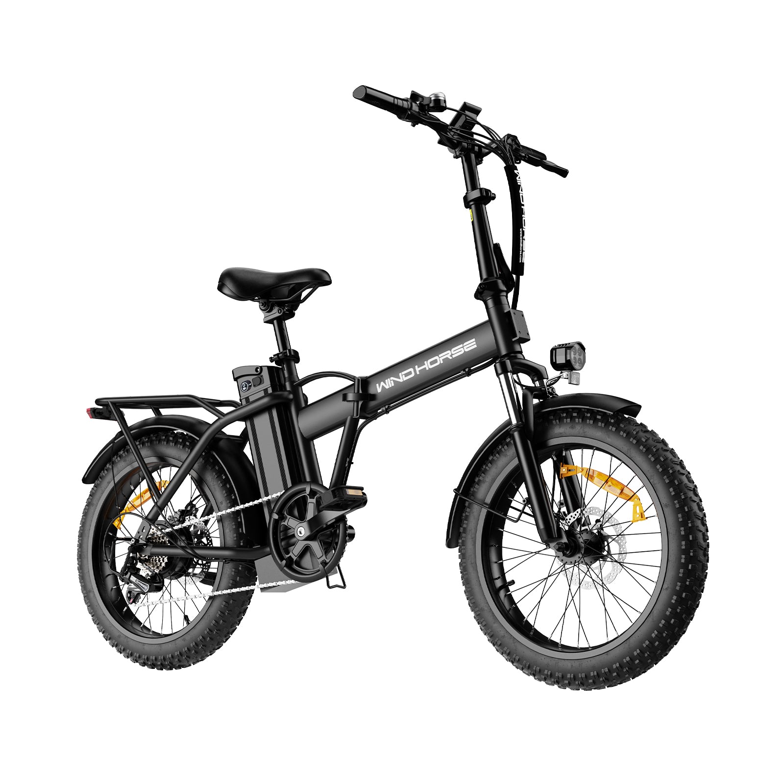 Windhorse W4A 20" Fat Tire 7-Speed Foldable Electric Bike - 720W Motor - 48V 15.6Ah Removeable Battery, 40-70 Miles - 20