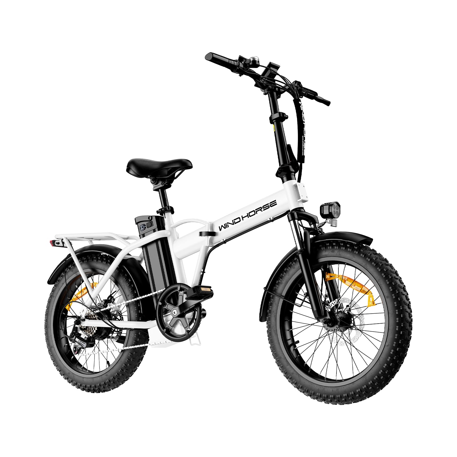 Windhorse W4A 20" Fat Tire 7-Speed Foldable Electric Bike - 720W Motor - 48V 15.6Ah Removeable Battery, 40-70 Miles - 20