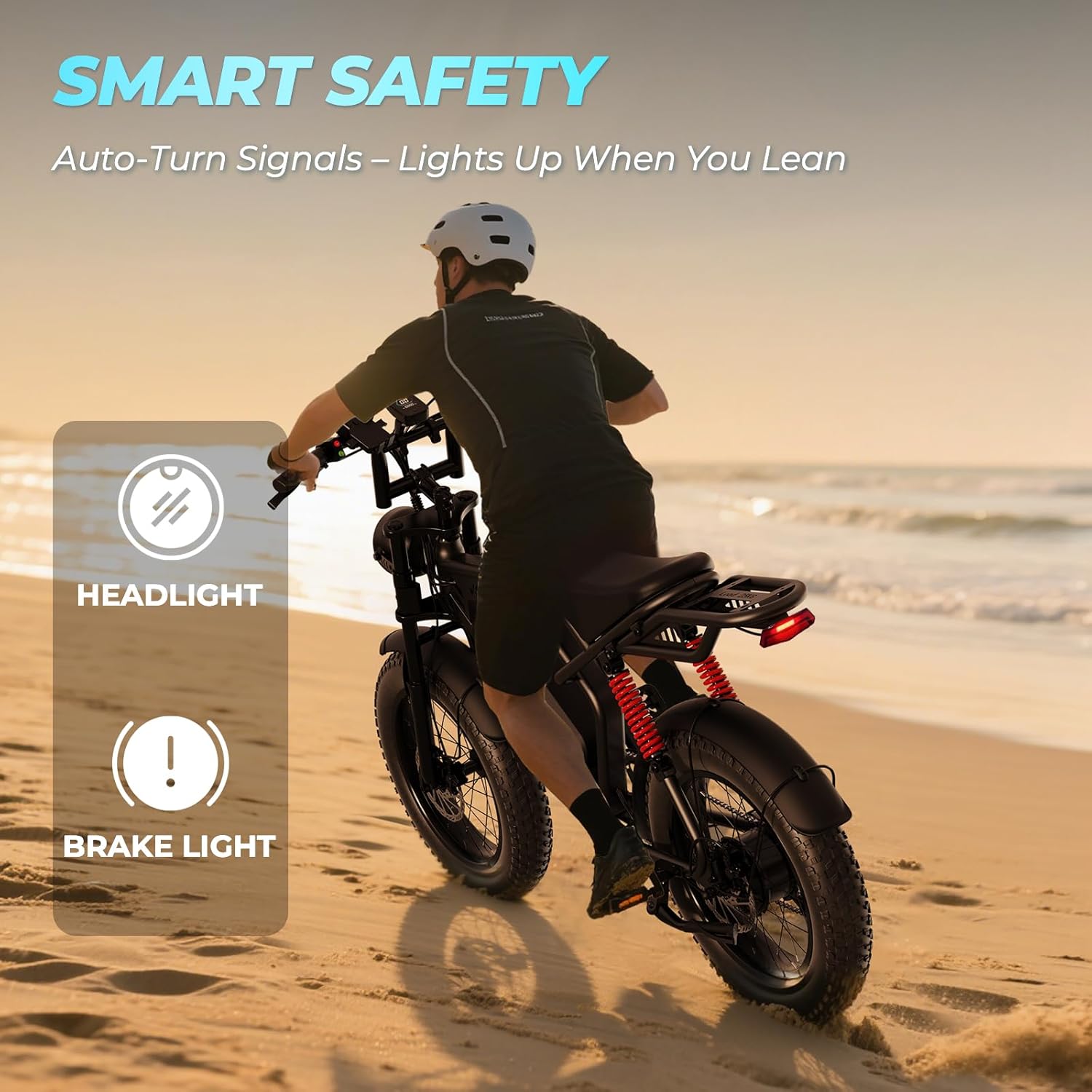 WINDHORSE V8 Pro Electric Bike - 750W Motor - 48V 15.6Ah 748.8Wh Removable Battery - 7-speed drivetrain - Full Suspension