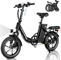 WINDHORSE 16" Folding Electric Bike for Adults, 630W Peak Power, 20MPH, 35-Mile Range, 288Wh Removable Battery with Lock