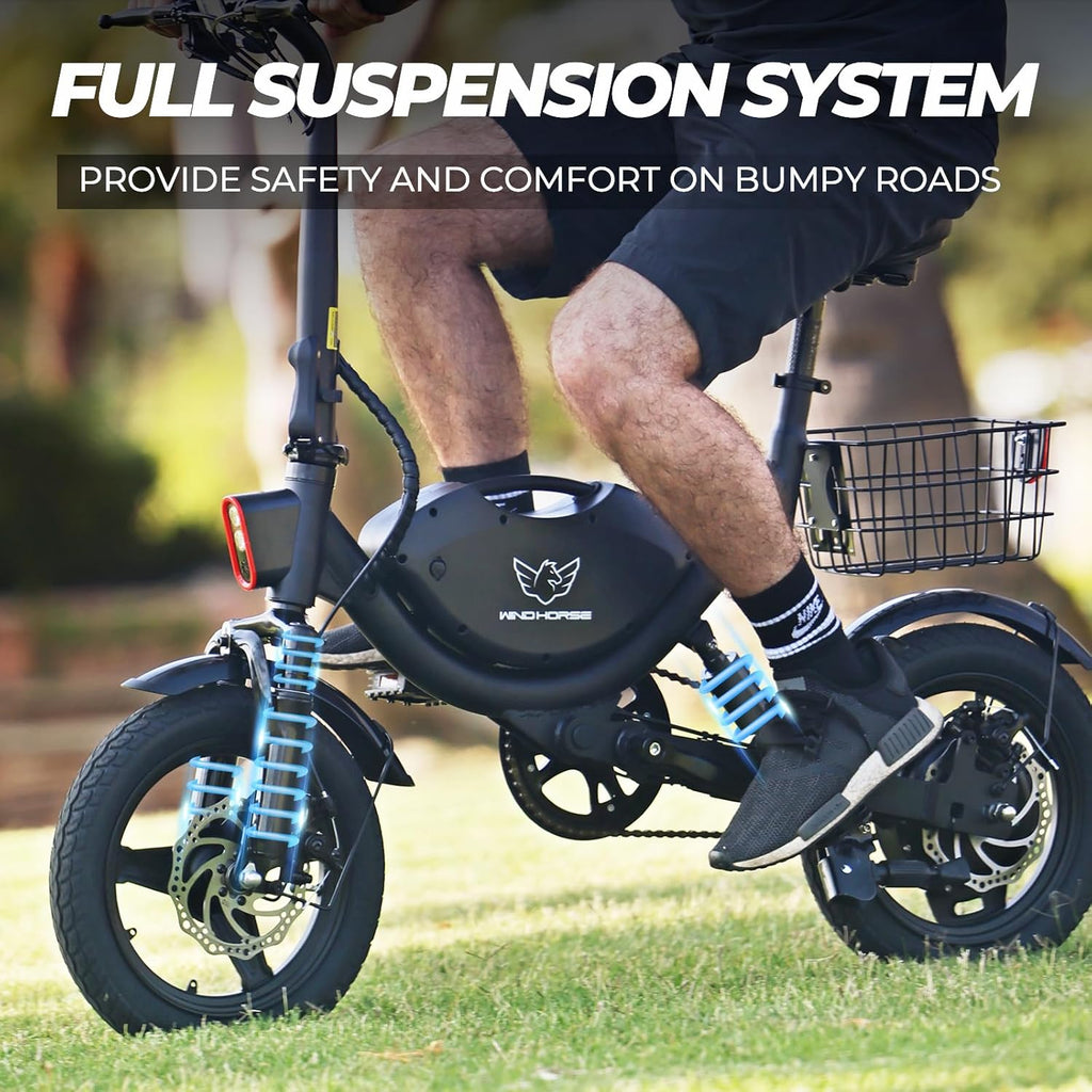 WINDHORSE W3 Electric Bike Lightweight Powerful Commuter with 450W Motor 40-Mile Max Range 18 MPH