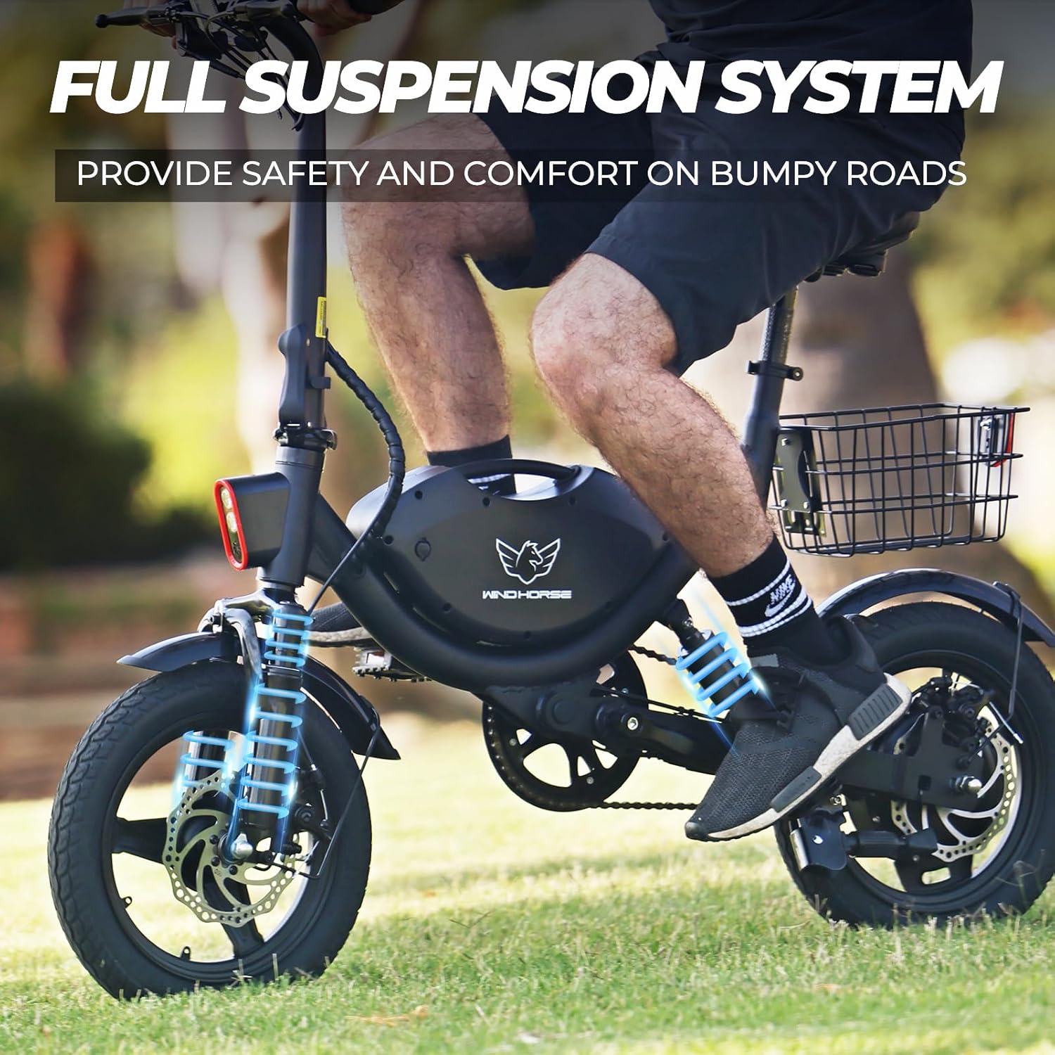 WINDHORSE W3 Electric Bike Lightweight Powerful Commuter with 450W Motor 40-Mile Max Range 18 MPH